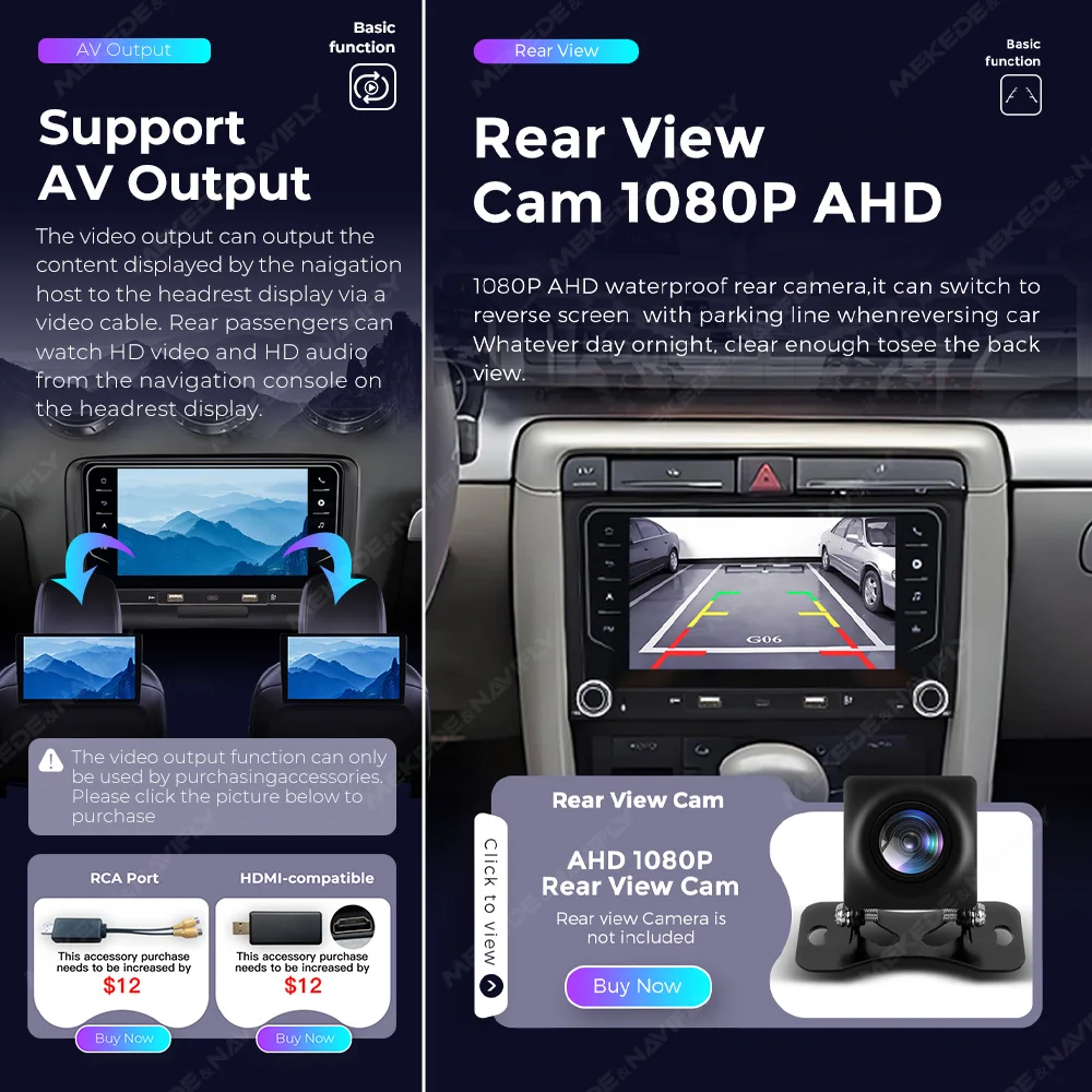 For audi a4 b8 2 B6 III 3 B7 2000-2009 7inch All in one Car Radio Multimedia Player GPS Navigation Wireless Carplay Android Auto