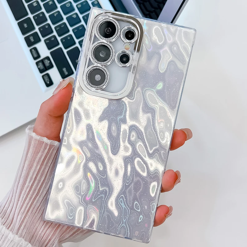 Luxury Shiny Electroplated Glitter Phone Case with Full Camera Protection