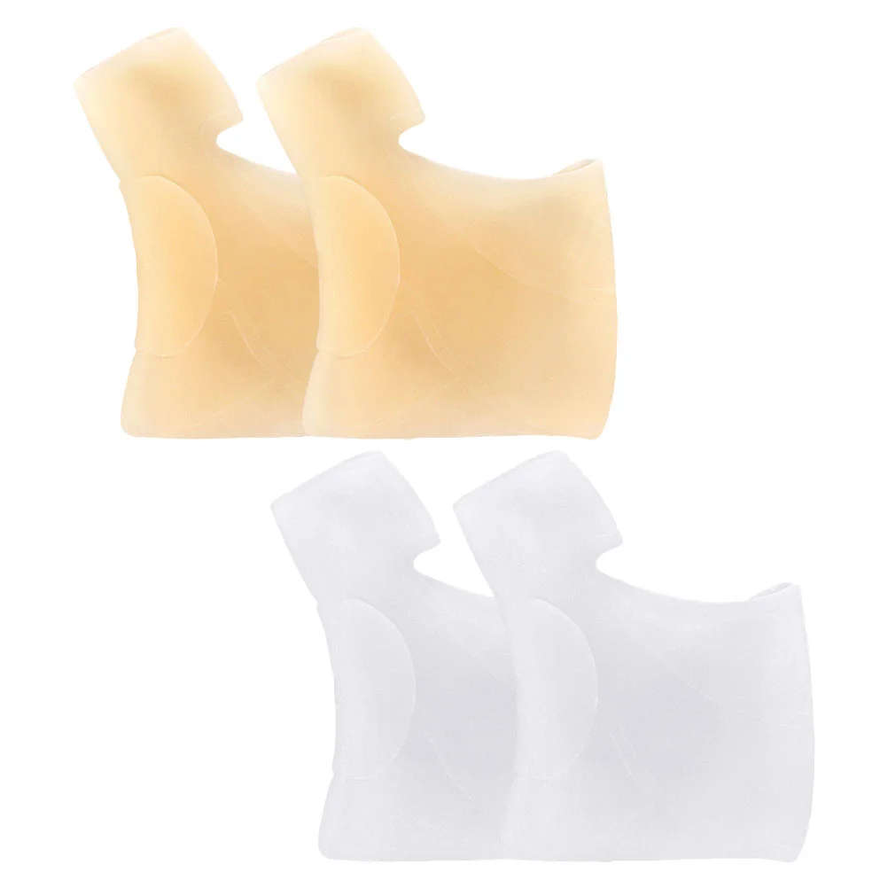 2 Pairs Split Toe Orthosis Corrector Cushions Gasket Seperators Silica Gel Spacer Big Brace Spreaders