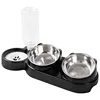 Cat Bowl Plastic Double Bowl Dog Bowl Cat Food Bowl Cervical Protection Cat Food Bowl Water Bowl Dog Bowl Anti Knock Pet Supplie 6