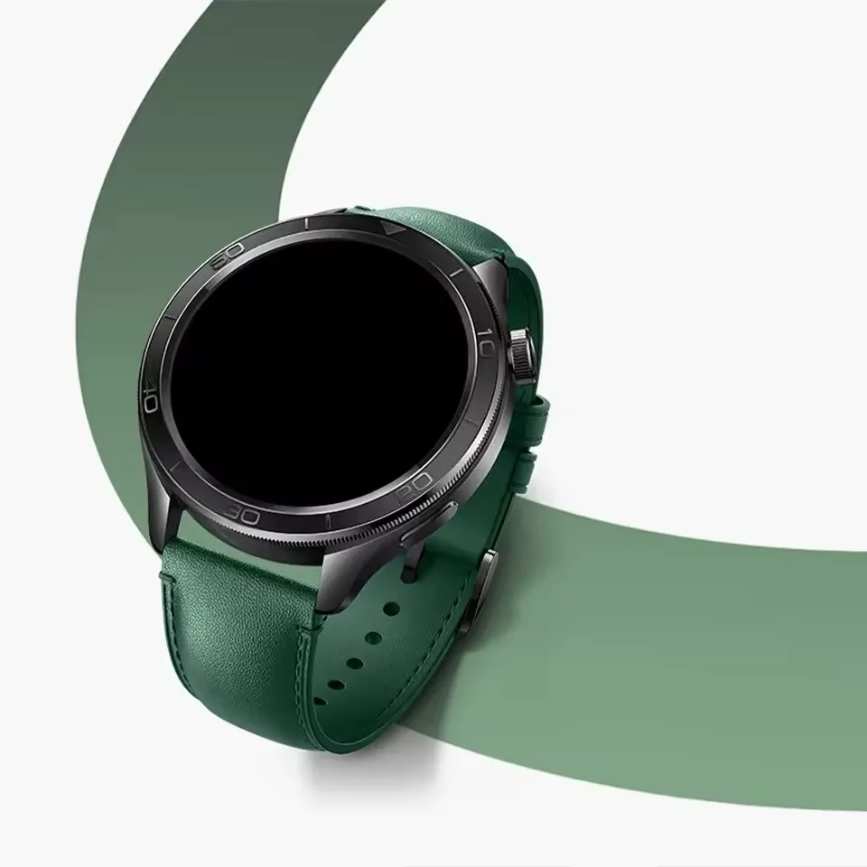 Premium 22MM Leather Sports Strap - Soft, Comfortable Bracelet in Vibrant Colors
