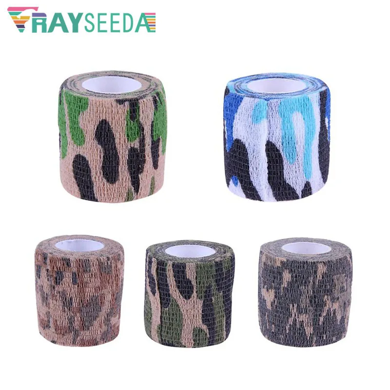 

3pcs/Lot 5x450cm Camouflage Self-Adhesive Elastic Bandage Pets Bandage First Aid Medical Health Care Cohesive Stick Bandages