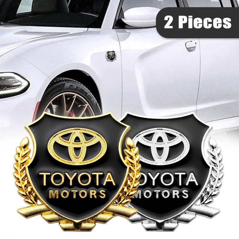 Металлические 3D наклейки для автомобиля декоративные Toyota TRD VIOS Avensis Auris Hilux Corolla Camry