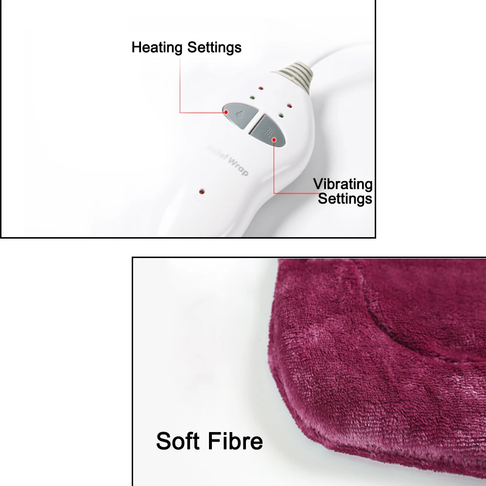 Electric shoulder Neck Heating Pad Massage 2Gear Constant Temperature Control Back Pain Relief Multifuntional Winter Body Warmer