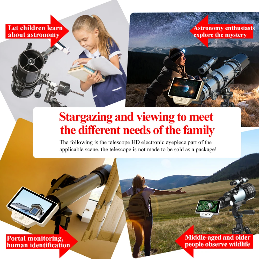 2K TELESCOPE ELECTRONIC Eyepiece WiFi 5 Inch HD IPS Digital Visual
