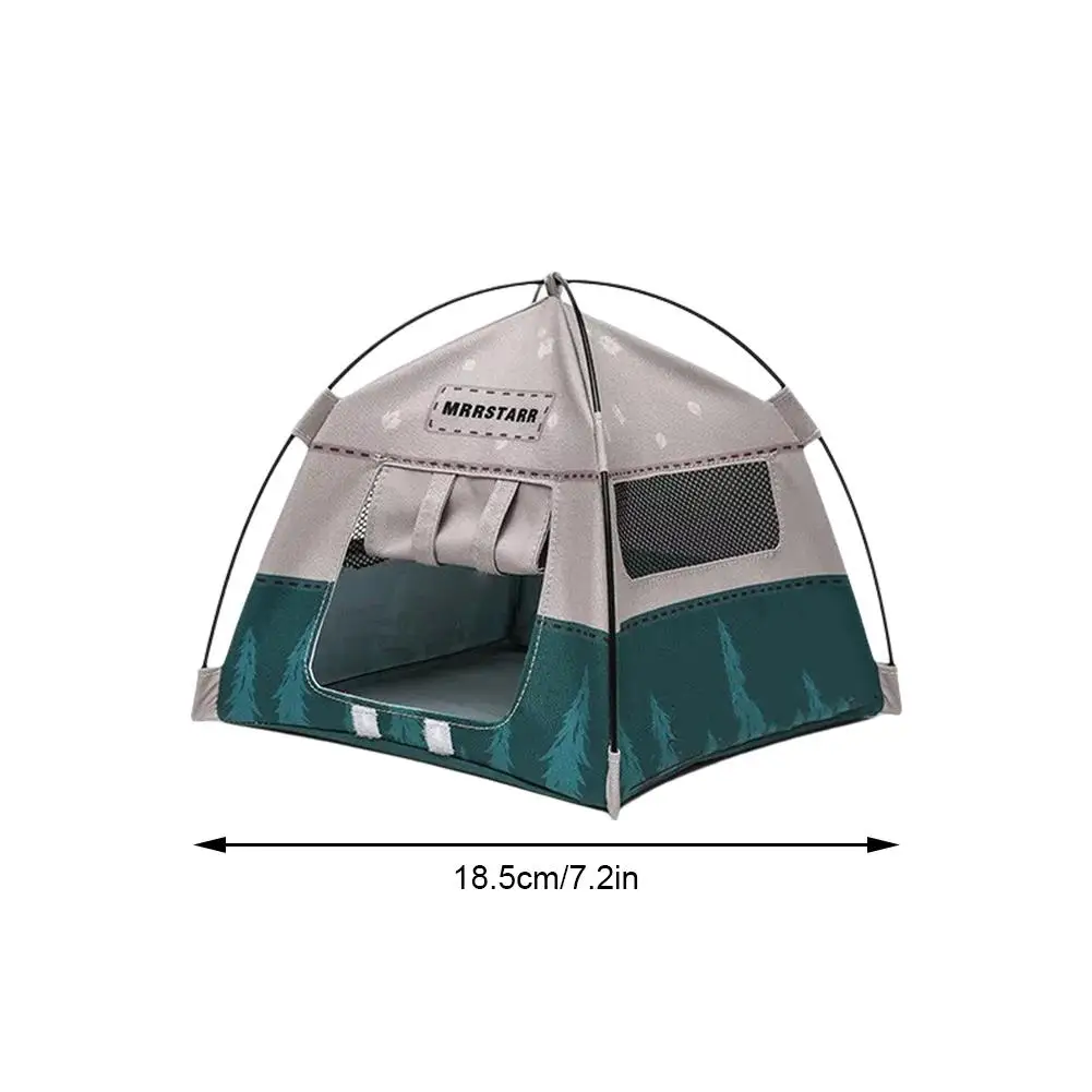 Miniature Dollhouse Camping Scene Model with Movable Dolls