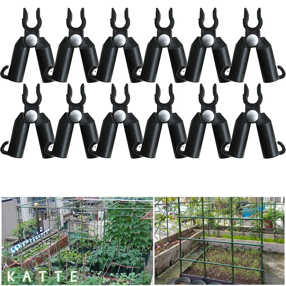 튼튼한 플라스틱 정원 식물 클립, 식물을 안전하게 고정, 11mm, 16mm, 20mm 직경, 12 클립에 적합