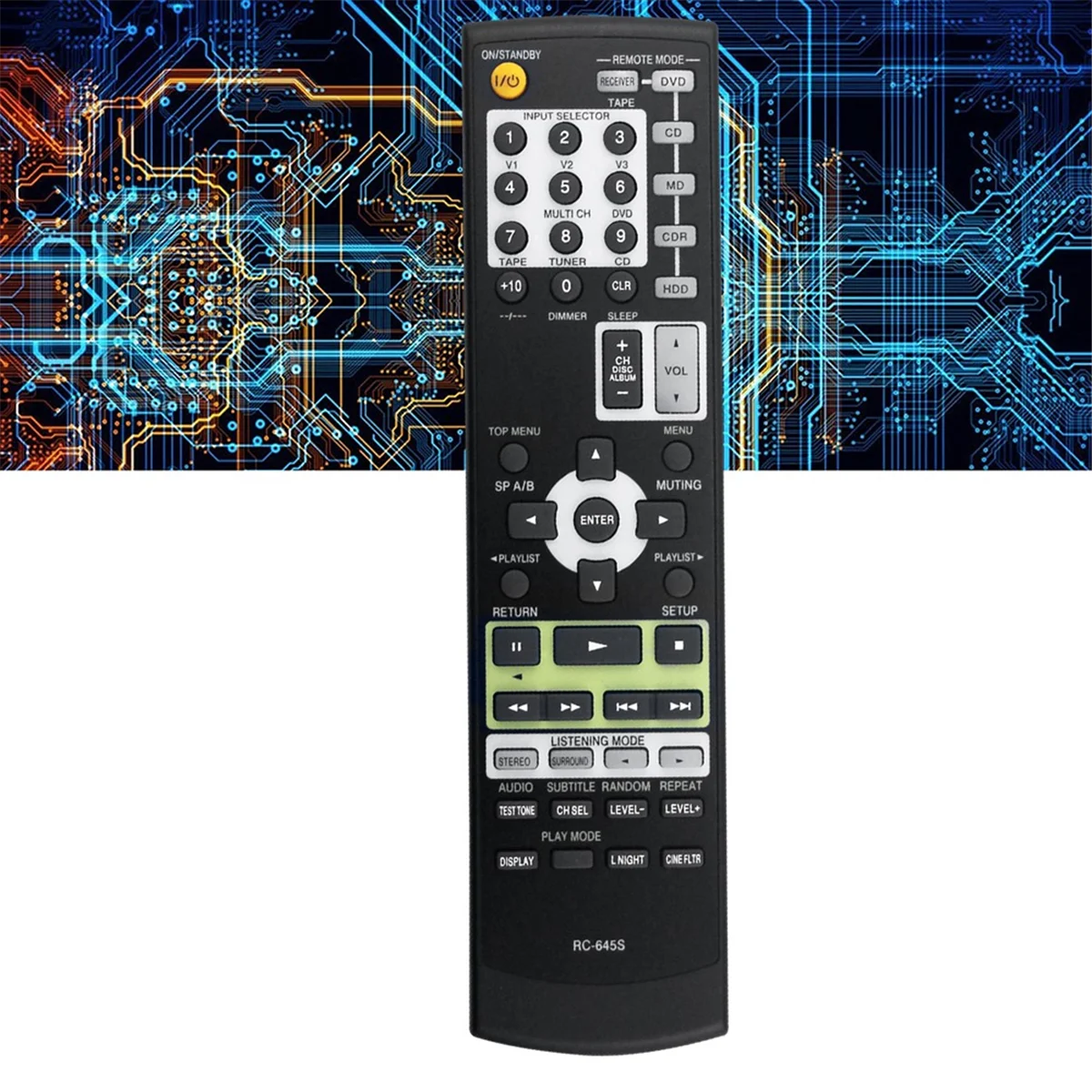 RC-645S 교체 리모컨, 온쿄 홈 시어터 시스템, HT-S4100 TX-SR304 TX-SR304S HT-S4100S HTS4100 TXR304