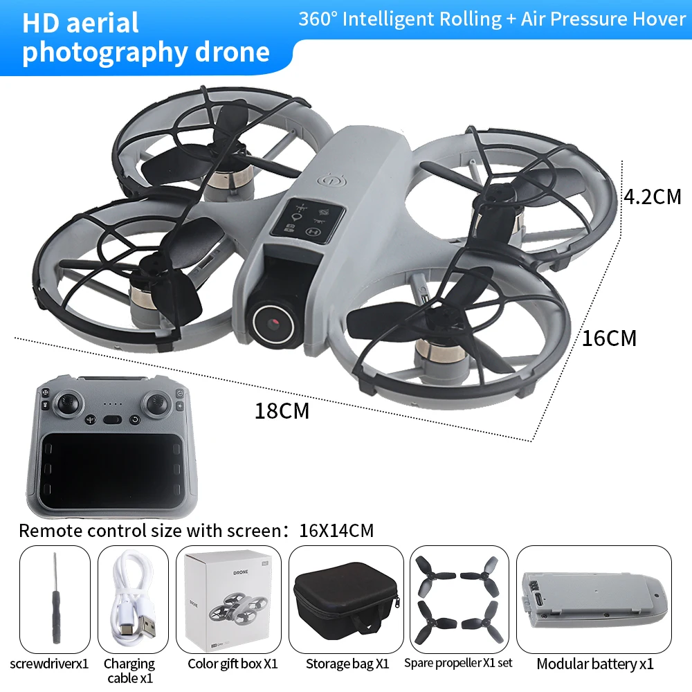 H36 RC 드론 2.4G 실시간 전송 고글 HD 카메라 FPV 브러시리스 드론 원격 조종 항공기 쿼드콥터 비행 장난감