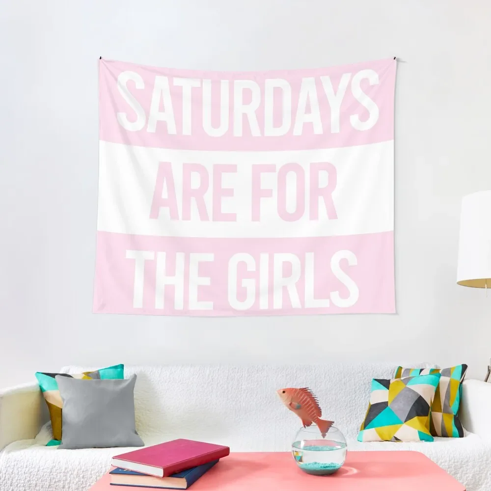 

Saturdays are for the girls Pink Tapestry Room Decor Aesthetic Aesthetic Room Decors Tapestry