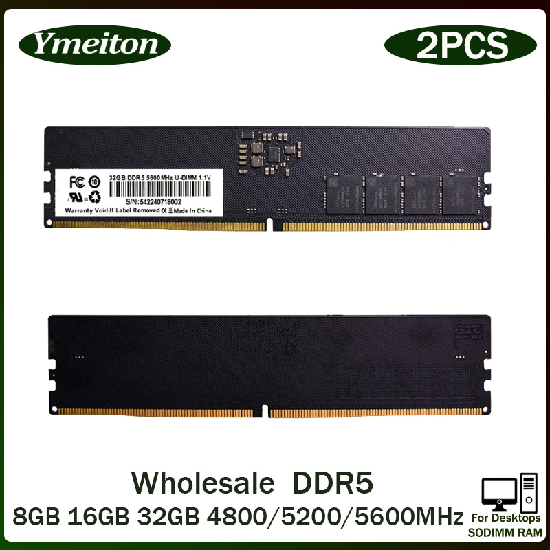 Ymeiton RAM DDR5 5600MHz 32GB（16GB x2） Crucial 16GB (1x16GB) SO