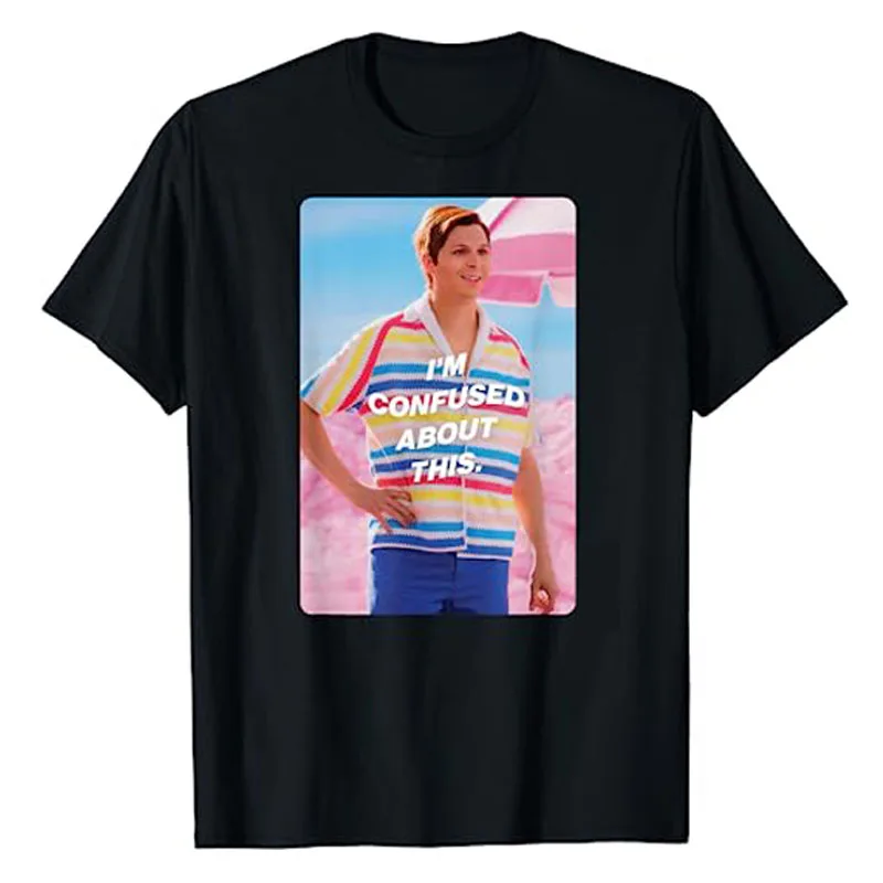 

Funny The Movie T-Shirt: Allan I Confused about This Tee Top Humorous Sayings Graphic Outfit Summer Fashion Short Sleeve Blouses