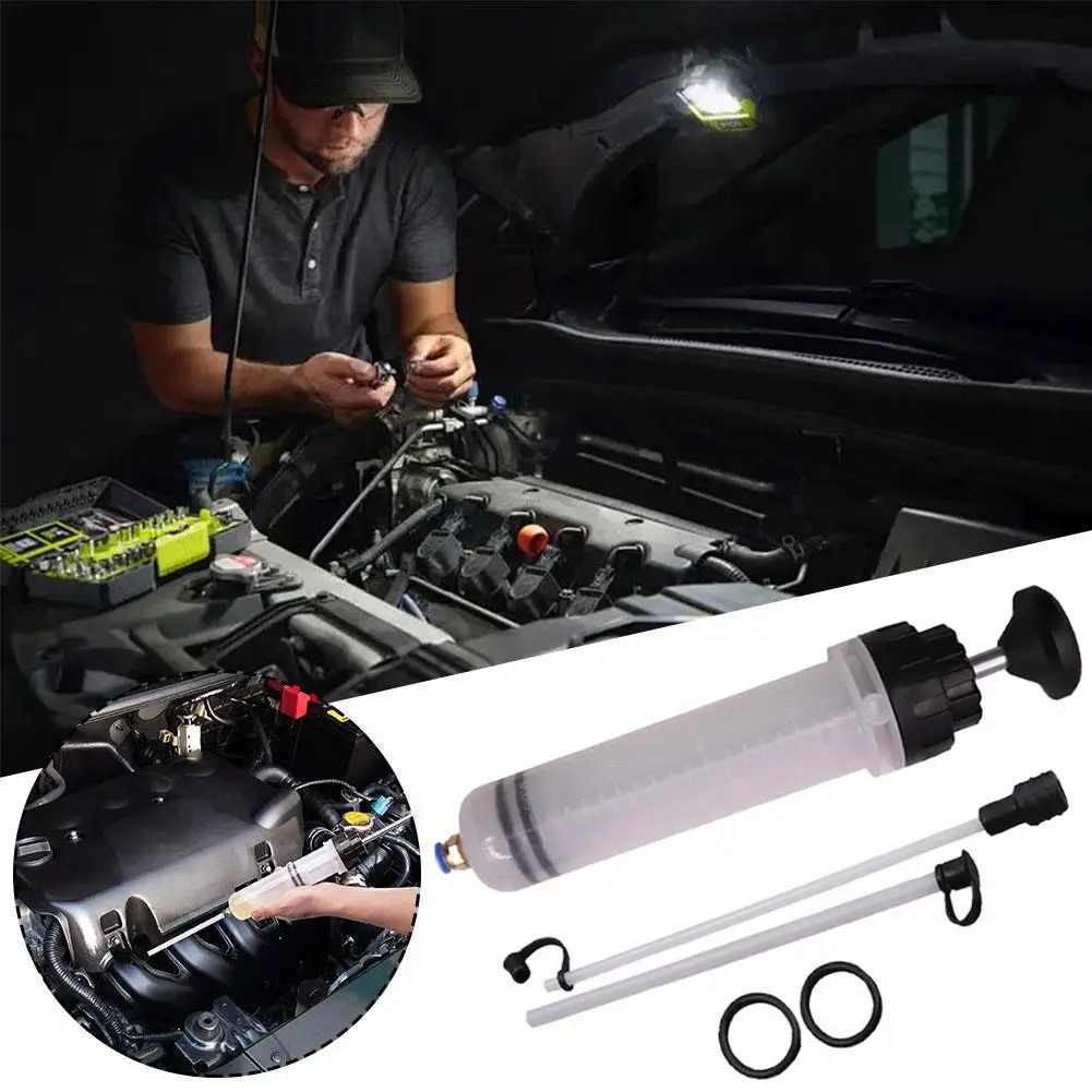 500CC Car Engine Oil Change Syringe Bottle Transfer Automotive Fuel Extraction Pump Hand Tool Oil Extractor Pump