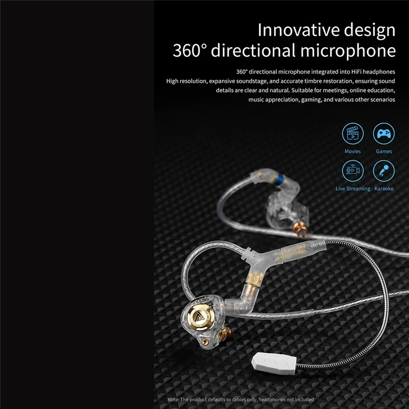 Excellent-QKZ Q7-MAX 이어폰 업그레이드 케이블 유선 이어 버드 다이나믹 드라이버 Hifi Bass 이어폰 2Pin 2Pin QDC 2.5/3.5/4.4Mm 유형