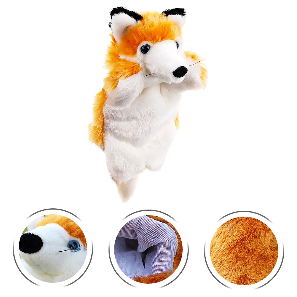 

Hand Puppet Plush Toy Animal Dolls Plaything Puppets Movable Mouth Useful Kids Children's Parent-child Toys