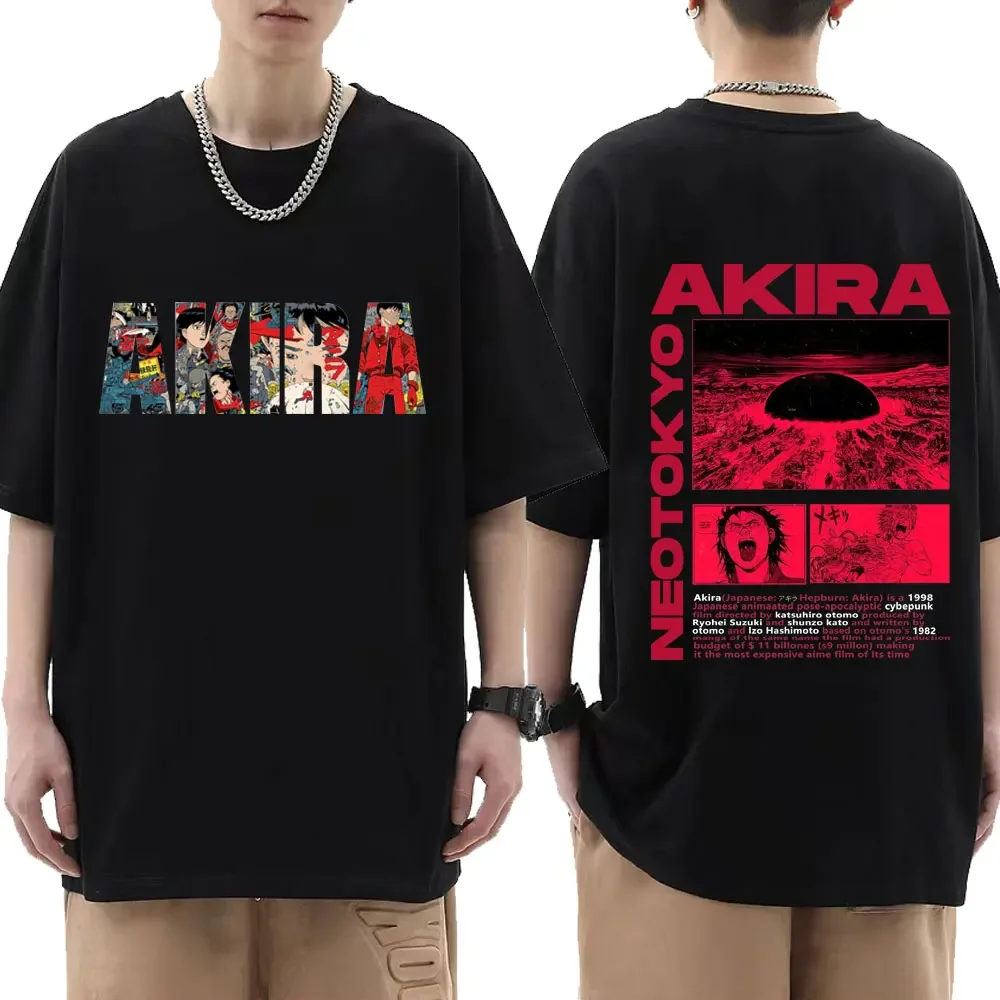

Anime Neo Tokyo Akira T Shirts Movie Science Fiction Manga Shotaro Kaneda Print T-shirt Men Women High Street Fashion T-shirts