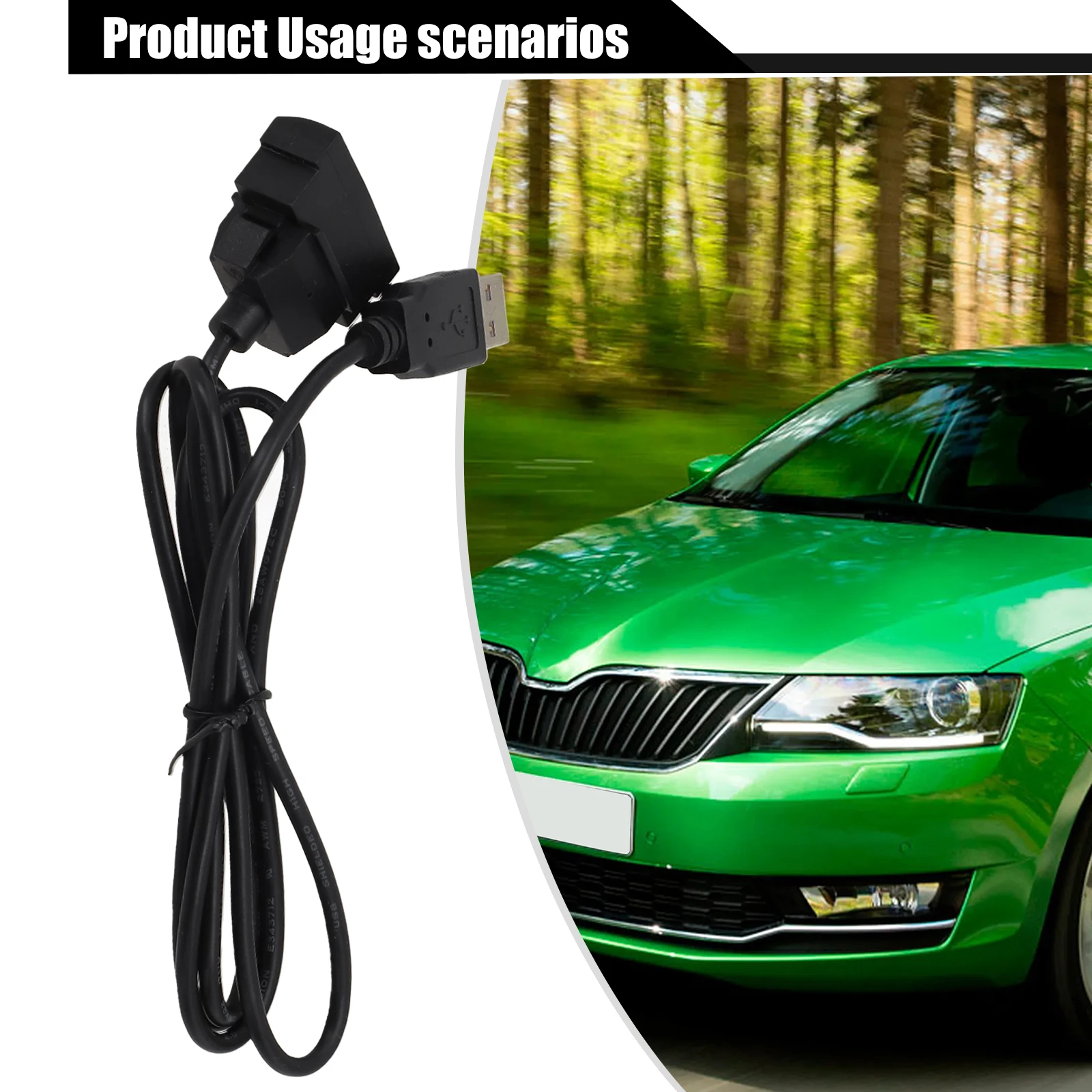 

USB Adapter USB Plug Adapter For Rabbit 2007-2011 For T5 2003-2011 Front Plastic Black For Golf / For R32 2004-2011 NONE