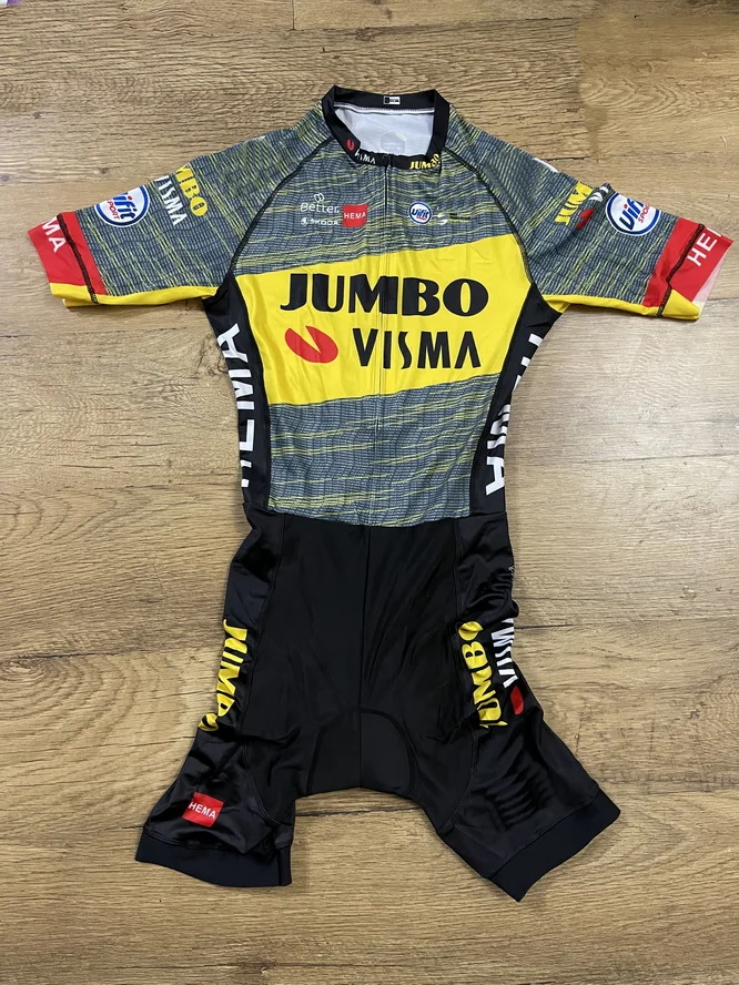 

Комбинезон для велоспорта JUMBO VISMA, с лазерной вырезанкой, 2021