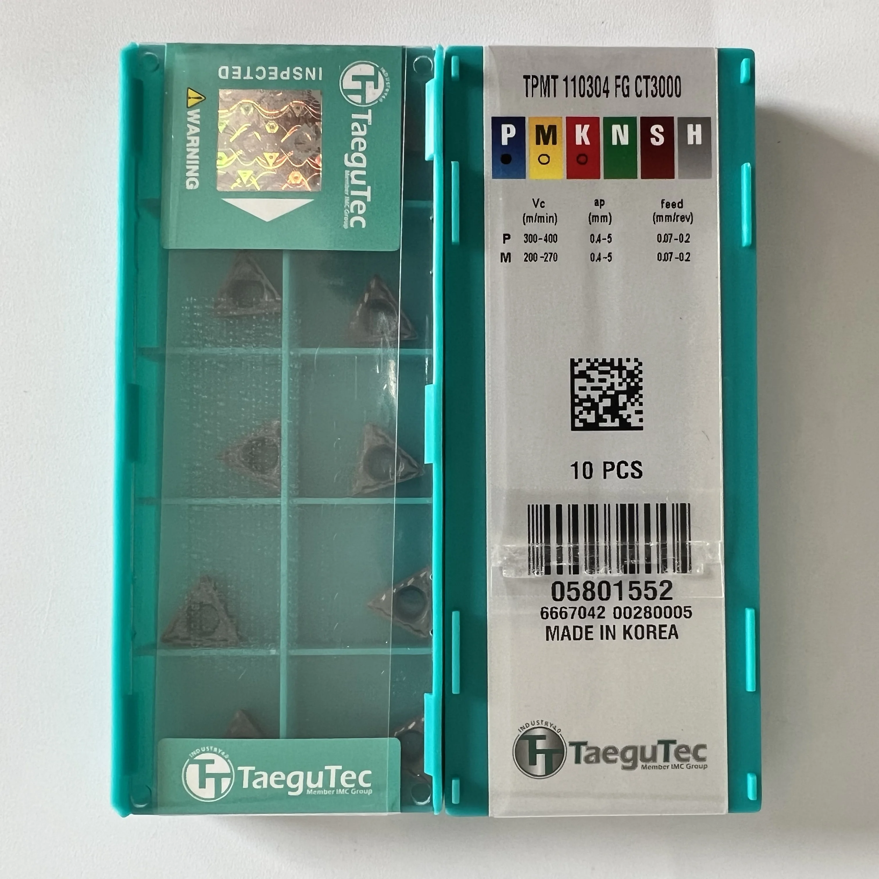 Фреза для токарной обработки с ЧПУ TPMT110304-FG CT3000