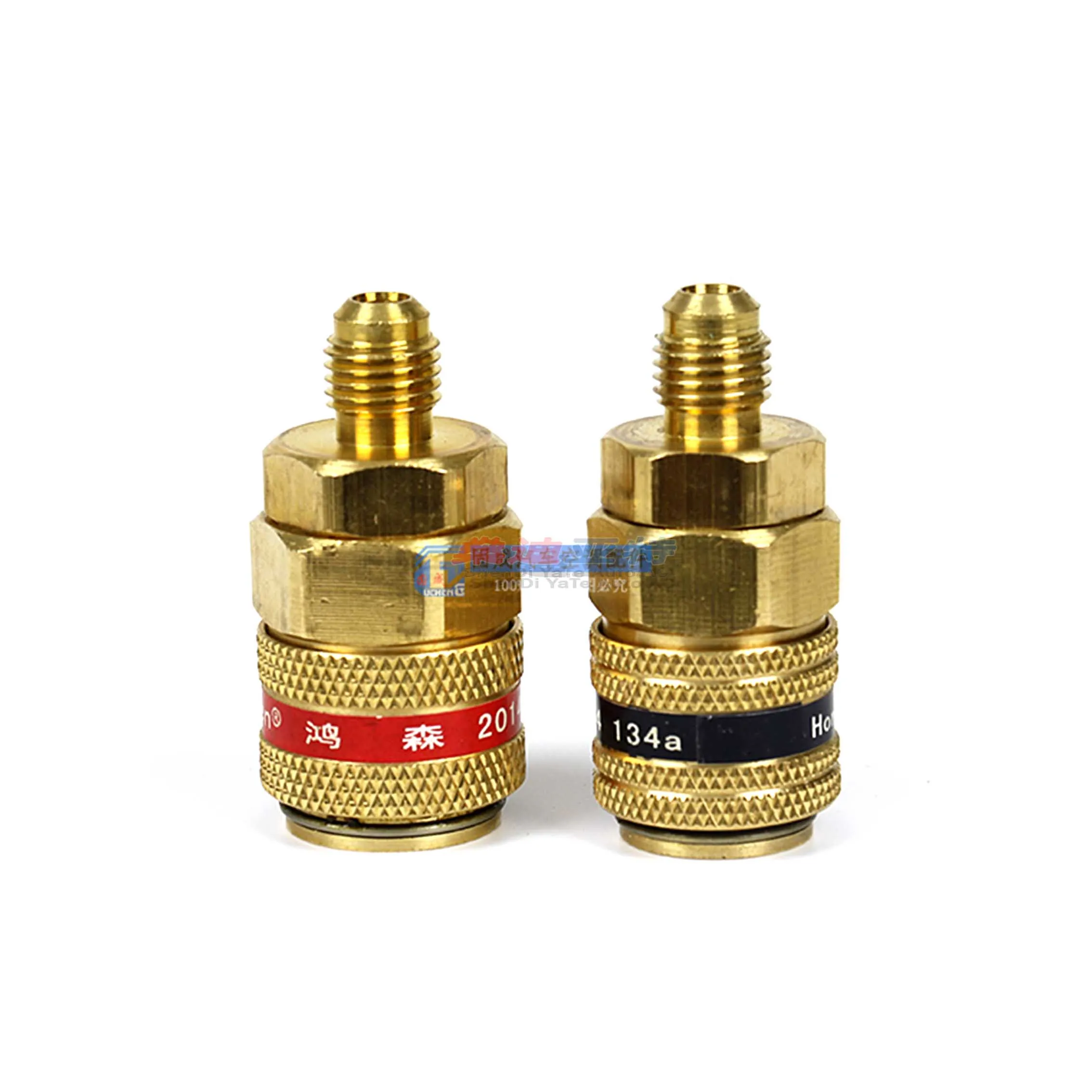 QC-12B Auto A/C Refrigerant Fluorination Tool R134a 1/4 SAE High and Low Pressure Quick Connector Accessories