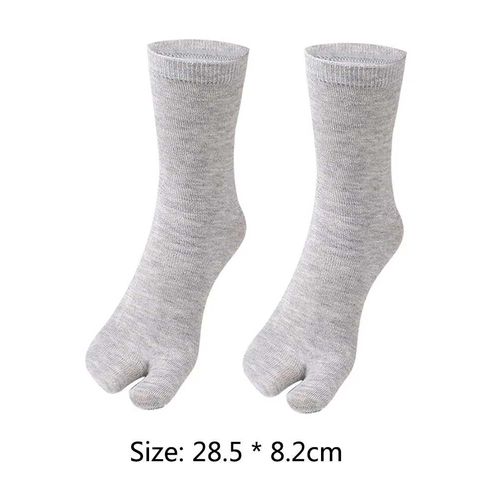 Unisex Split Two Toes Sock Polyester Clog Socks Washable Two Finger Socks Sweaty Deodorizing Hallux Valgus Appliance Accessories