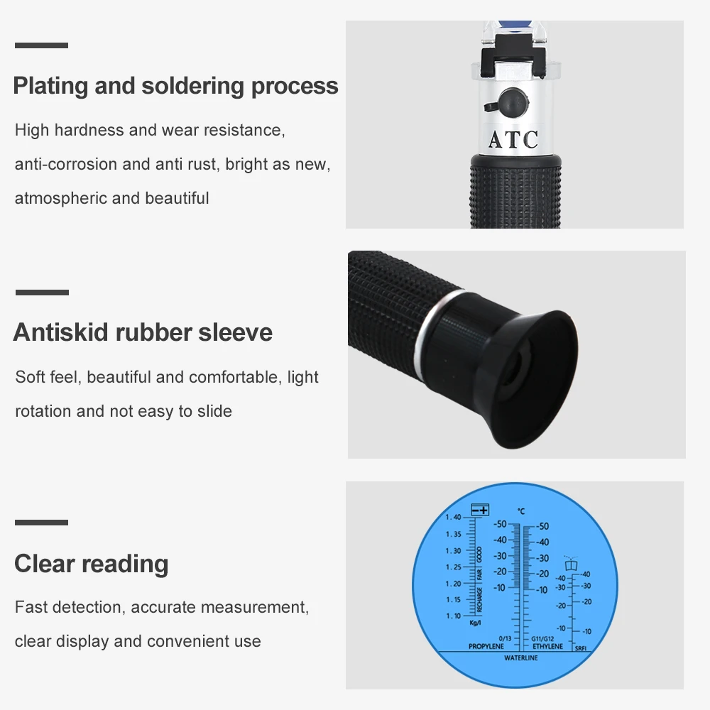 Hand Held Automotive Refractometer for Freezing ATC