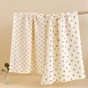 Baby Blanket Newborn Muslin Swaddle 2 Layer Cotton Bath Towel Summer Stroller Cover Wrap Gauze Toddler Sleep Blanket Baby Items 4