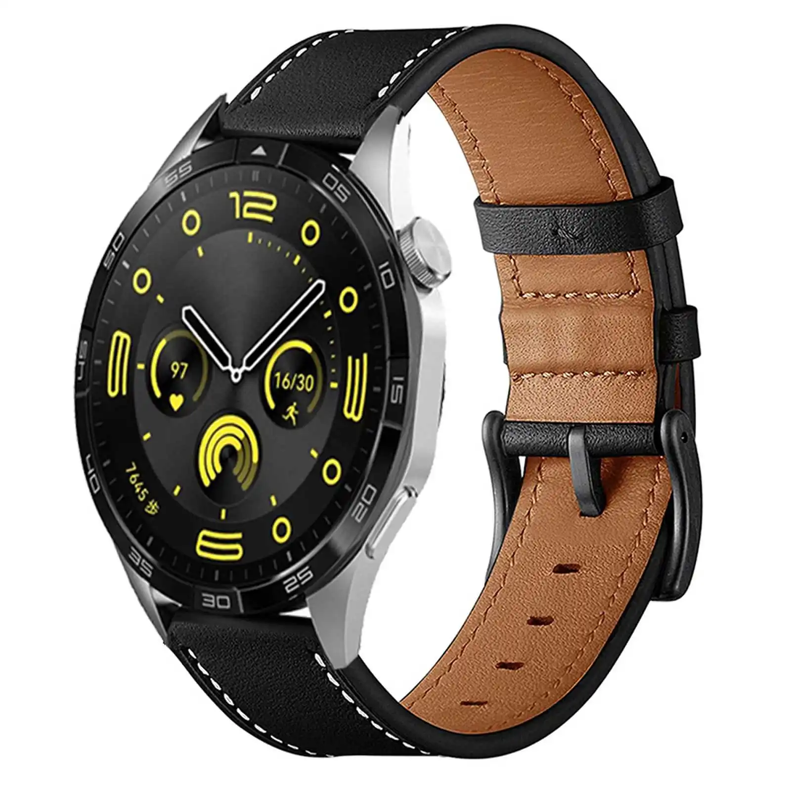 

Кожаный браслет для Huawei Watch GT 4 2 3 Pro 46 мм, сменный ремешок для часов Honor Watch GS Pro 3 3i