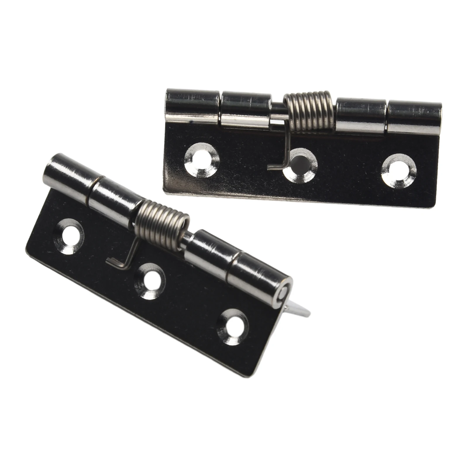 Description Picture 3 of item2 Pcs Self Closing Spring Hinge Stainless Steel Doors Hinge Cabinet Hinge Furniture Hardware Accessories /1/1.5/2/2.5/3/4inch