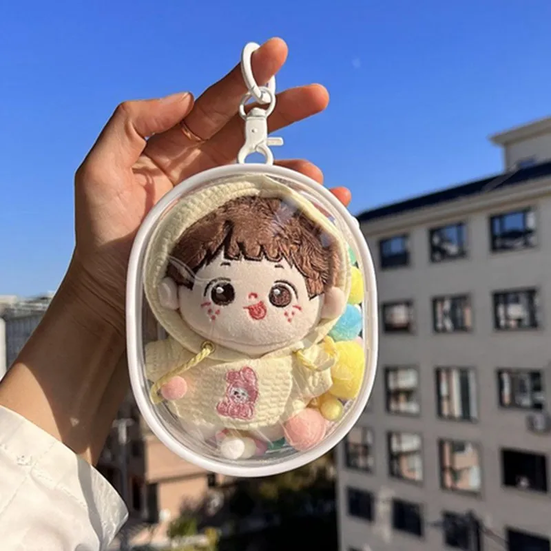 

10CM Thicken Transparent PVC Mystery Box Organizer Box Keychain Bag Protect Mystery Toy Storage Case For Doll Toy Bag Pouch