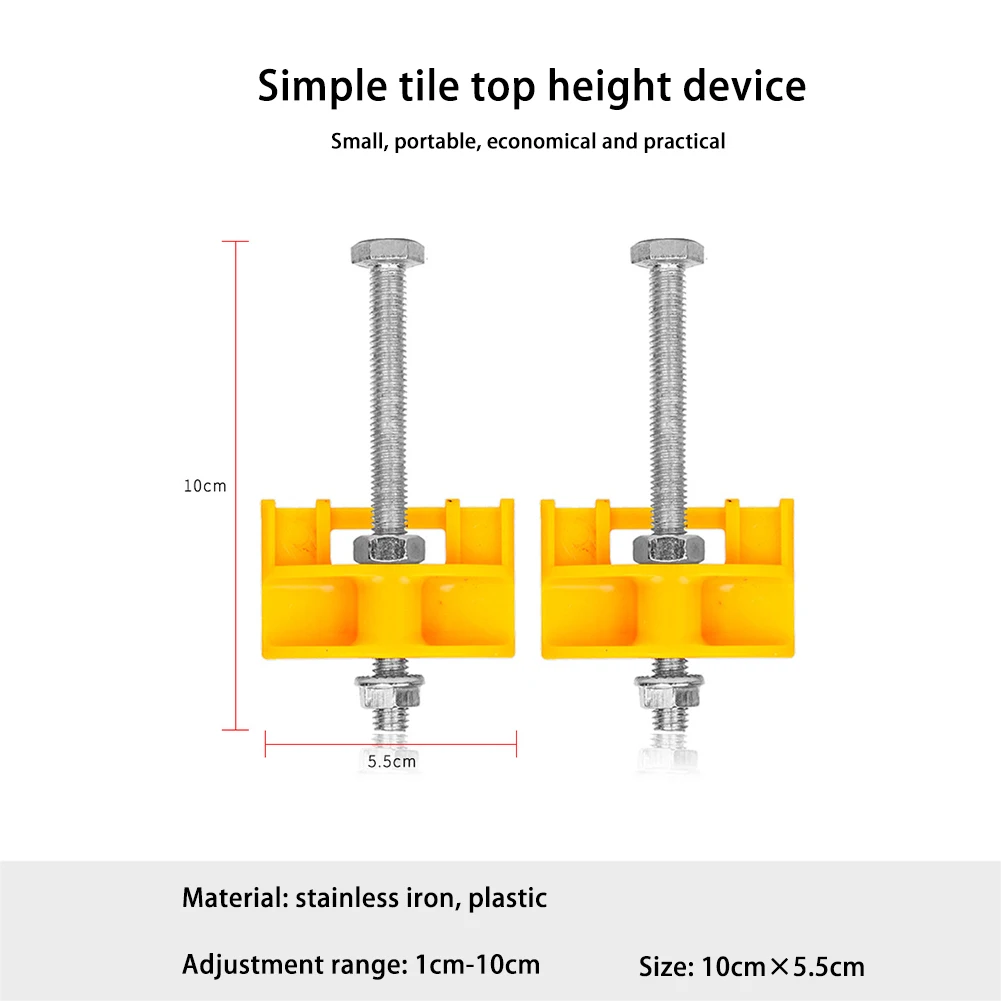 Tile Height Adjuster, Tile Locator, Brick Precise Regulator, Wall Leveling, Tiling Adjustment, Elevating Construction Tool
