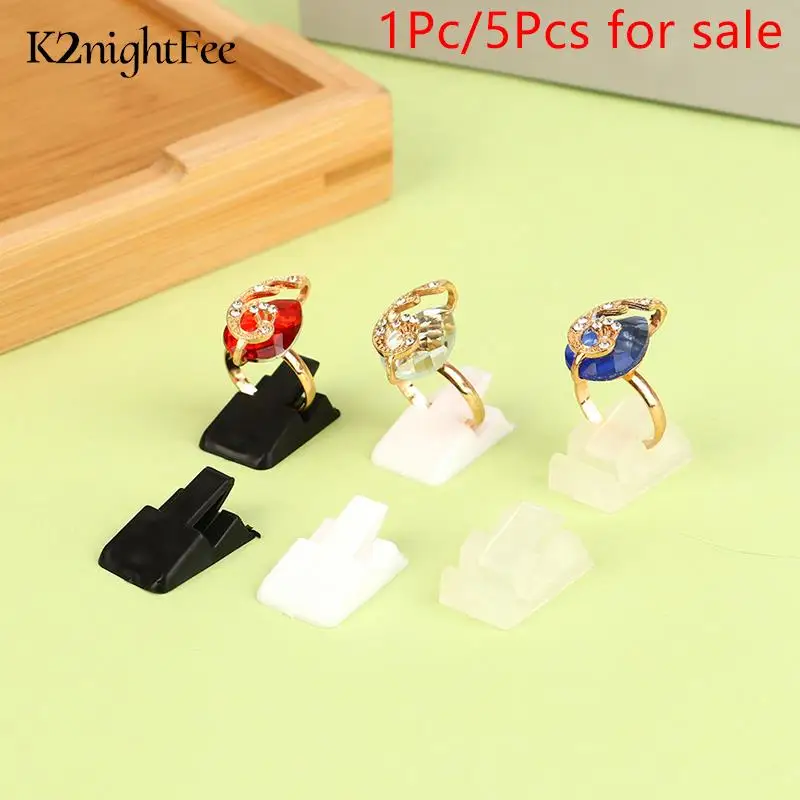 

1/5Pcs Rack Ring Storage Organizer Shelf Showcase Ring Decoration Clip Stand Ring Holder Stand Ring Jewelry Display