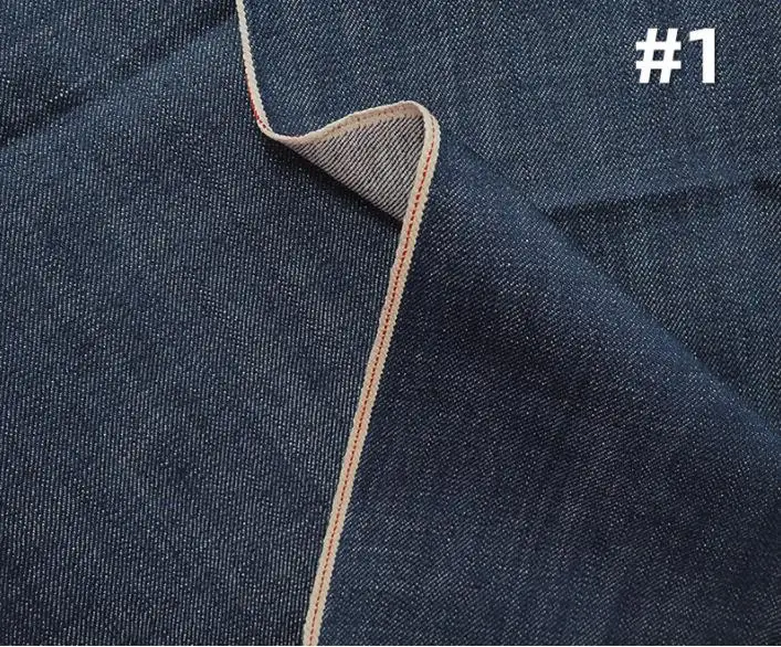 12.5 Oz Premium Selvedge Denim Fabric Horizontal Vertical Slub Selvage Jeans Cloth Manufacturer For Denim Jacket DIY