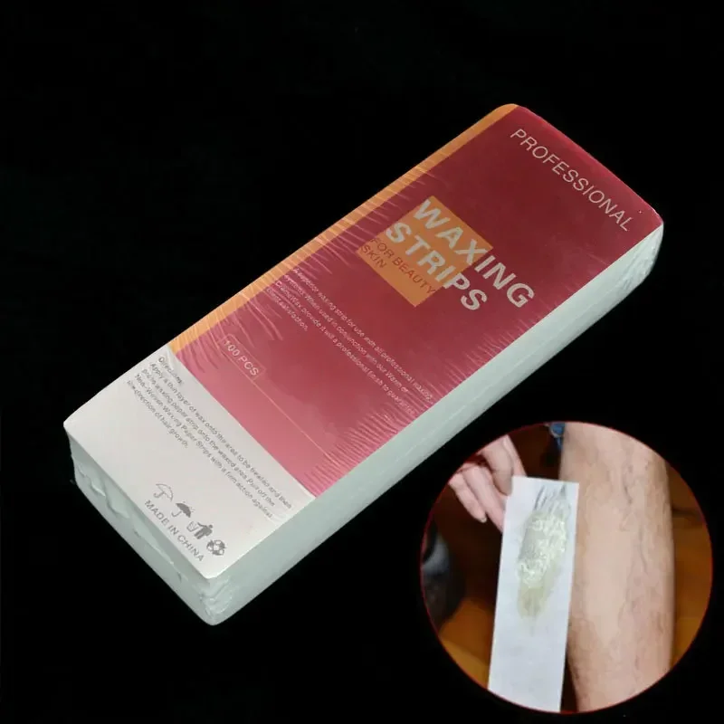 Nail Depilation Paper Beauty Wax White Non-woven Cream 100PCS Disposable
