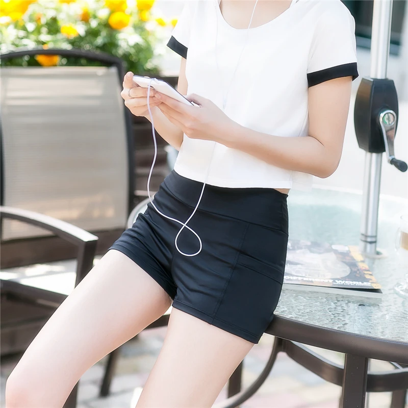 2022 New Women's Fitness Shorts Yoga Pants Jogging Sports Cycling Running Shorts Five Pants Stretch Leggings Gym Training Shorts 3