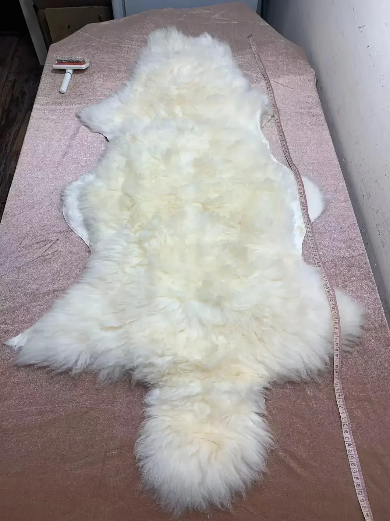 Fur Fabric Whole sheep fur cushion