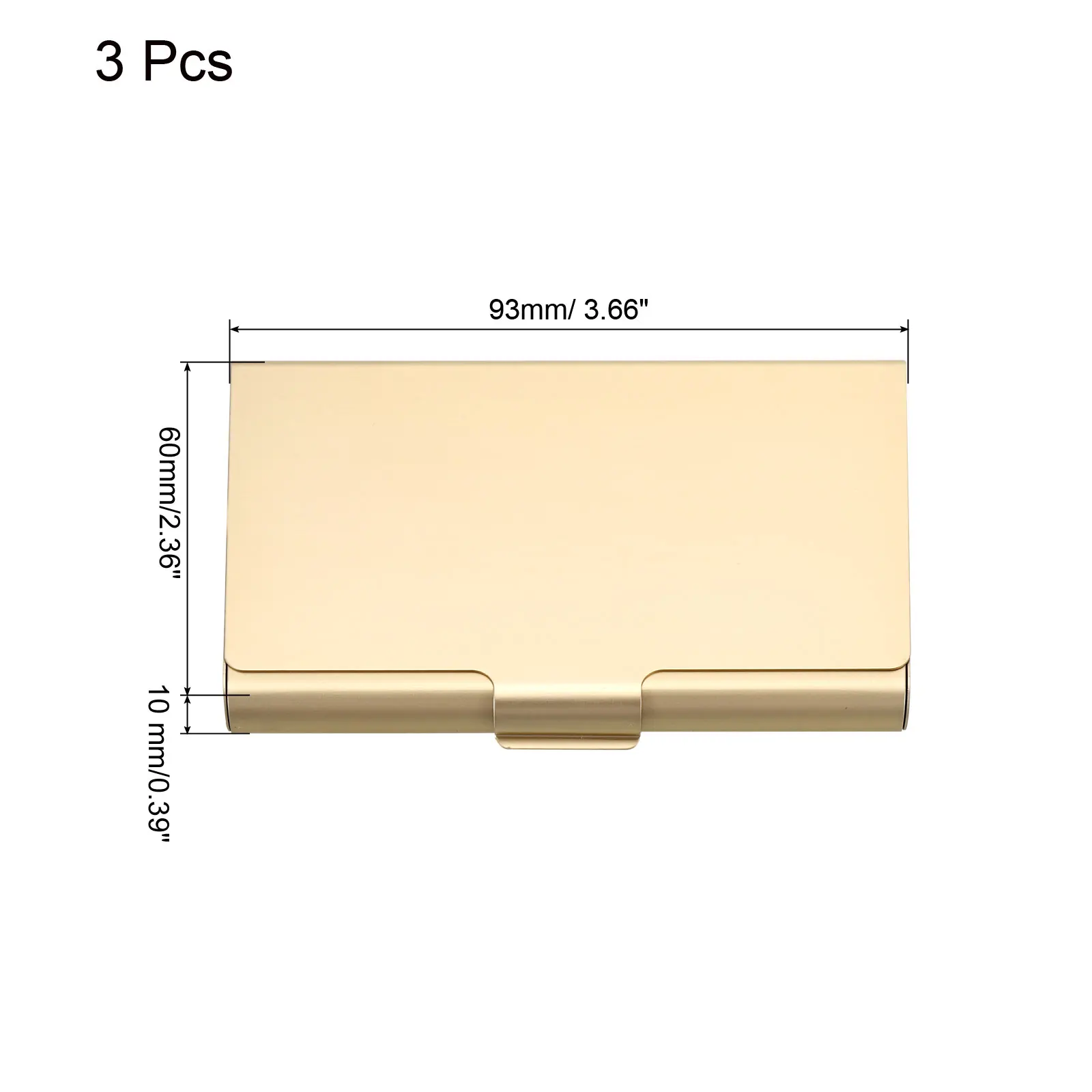Multicolor Aluminum Business Card Holder - Sleek Metal Case Wallet