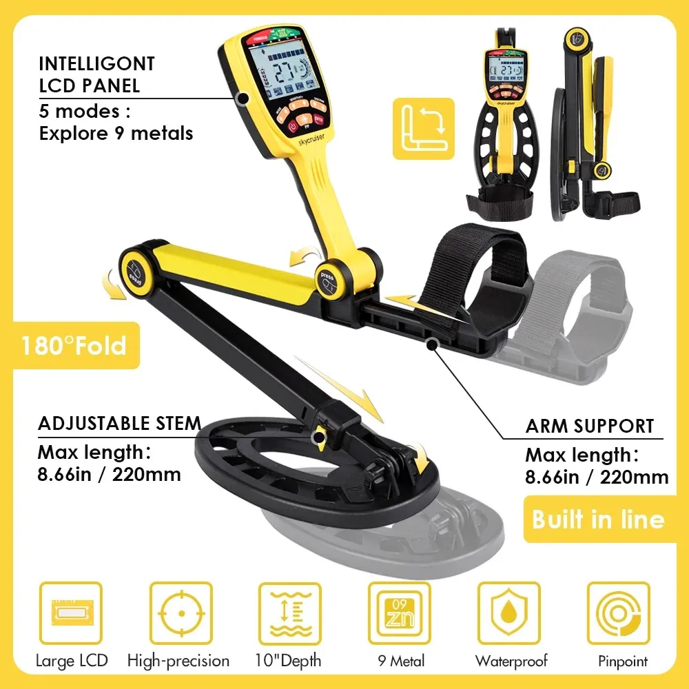 Professional Long Range Deep Metal Detector Prospecting for Gold TX650 Waterproof Underground Foldable Gold Detector Check PP 2