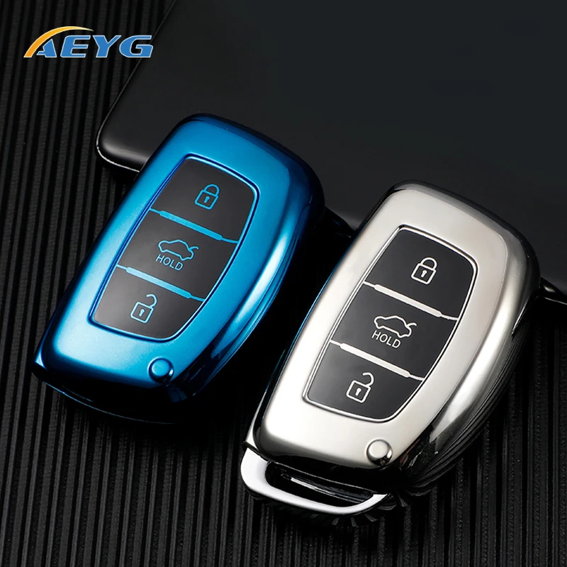 

TPU Car Remote Key Case Cover Shell Holder For Hyundai Tucson Sonata Santa Fe Elantra Accent Solaris Verna ix25 ix35 i20 i30 i40