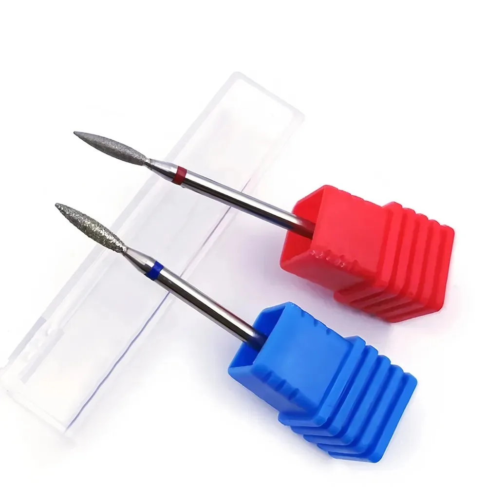 Diamond Nail File Russian-style Pre-treatment Long Spindle-shaped For Removing Dead Skin