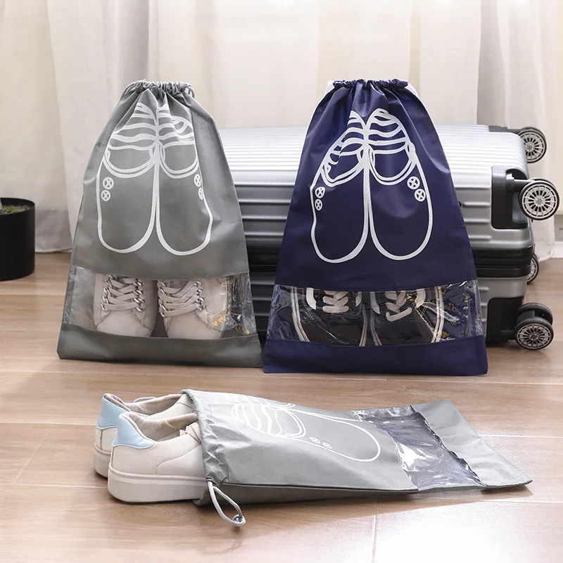 Borsa Impermeabile Con Coulisse - Custodia Pieghevole Multiuso Per Scarpe E Articoli Da Toeletta - Foto 9