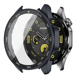 Premium Glass Protective Hard Case for Huawei Watch GT4 - Full Cover Accessory (MU GT 4 46mm)