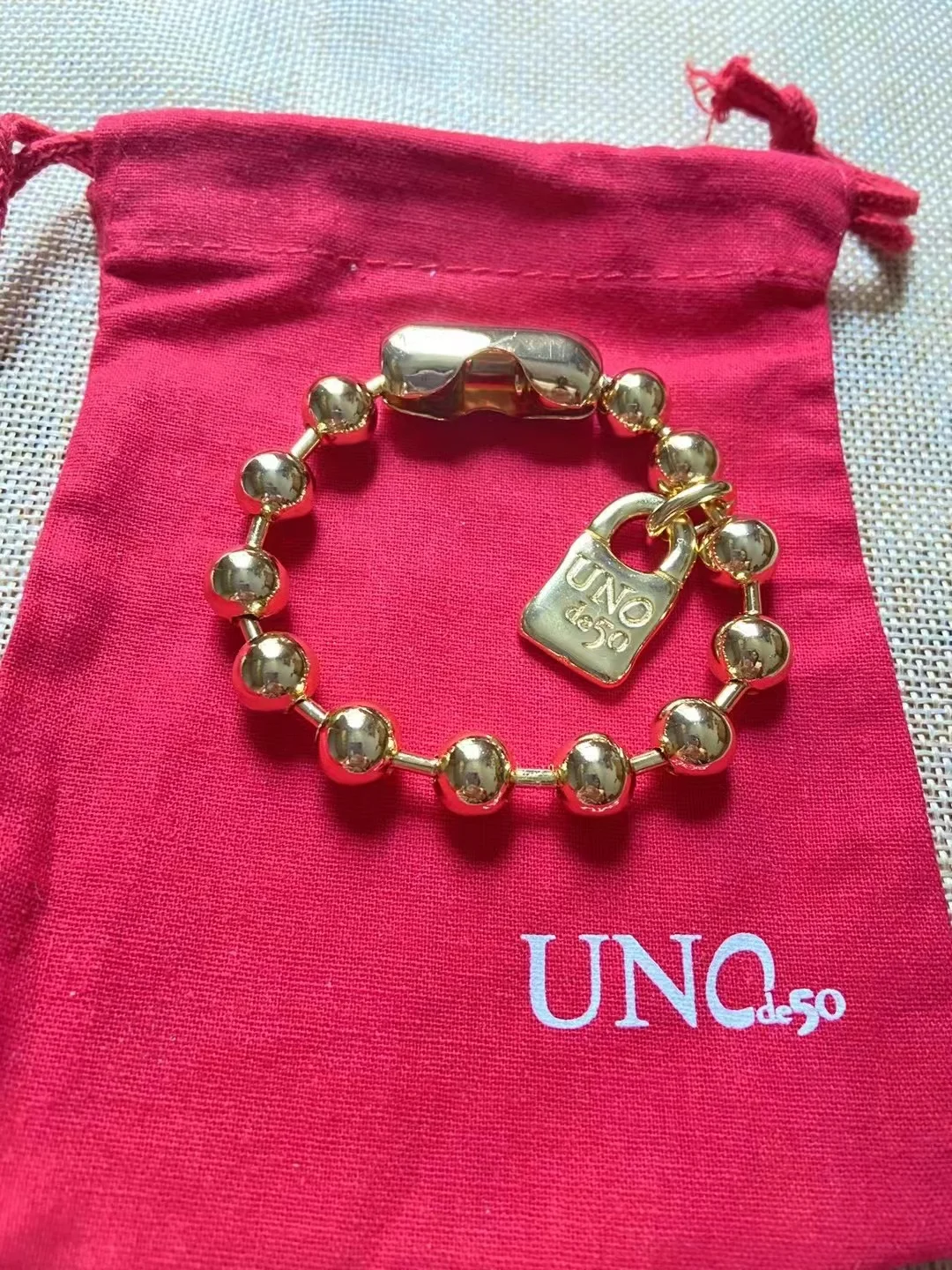 Padlock Pendants Alloy Beaded Necklace Bracelet Set Punk Jewelry Fashion Goth Jewelry Party Punk Long Necklace