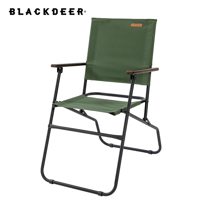 BlackdeerCampingChairsForTallPeopleFoldingChairArmyColorIronBracketTravelPortable