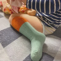 2-12 Year Wool Socks Girl Stitch Kids Baby Girls Children's Boys Sock Cute Toddler Warm Winter Woman Leggings Clothing 5