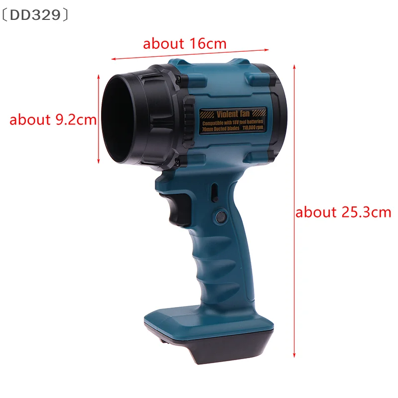 〔DD329〕Home Charging Large Capacity Outdoor Handheld Fan Lithium Battery Car Camping High Power Hairdryer