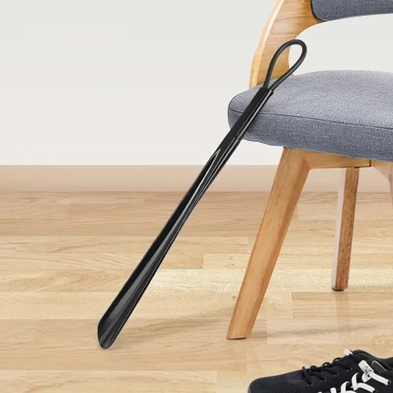 1PC Extra Long Shoe Horns Black Plastic Shoe Horn Spoon Shape Shoehorn Shoe Lifter Flexible Shoe Lifter Shoes Accessorie