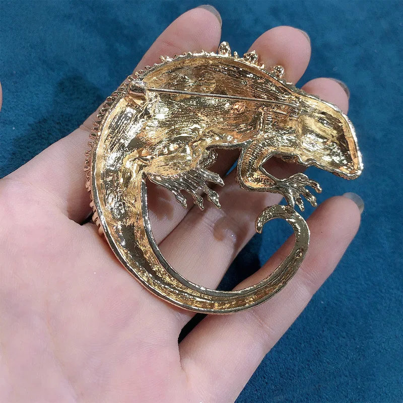 Broche De Camaleón De Diamantes De Imitación Para Mujer, Exquisito