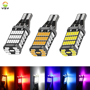 Luce di segnalazione per auto T15 W16W Lampadina a LED T10 W5W 4014 Luci a LED Canbus Nessun errore Lampade di parcheggio per retromarcia bianche ad alta potenza ROSSO Blu