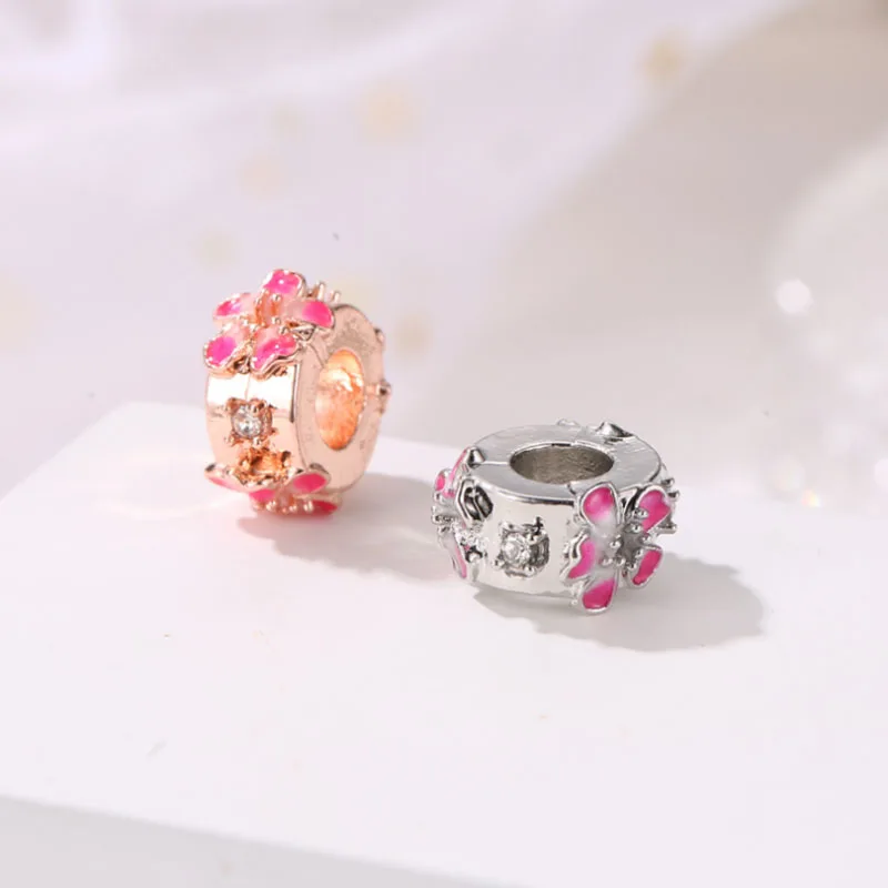 wholesale DIY Fashion flowers Charm for making accessories for diy jewelry alloy pendants bracelets beads ENM792